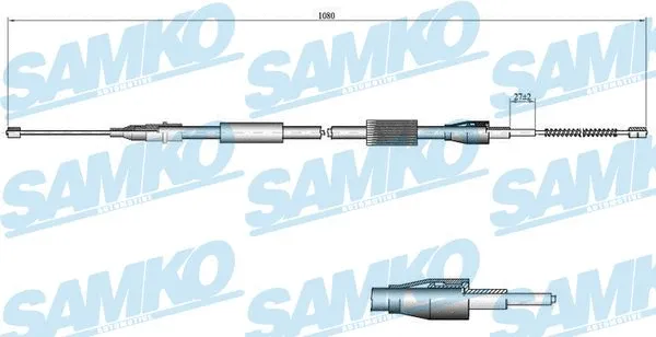 Cable Pull, parking brake (C0047B)
