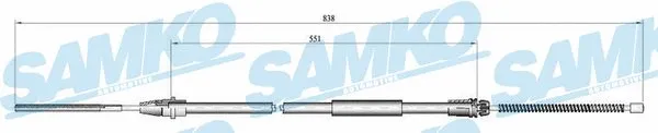 Cable Pull, parking brake (C0635B)