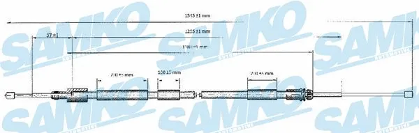 Cable Pull, parking brake (C0117B)