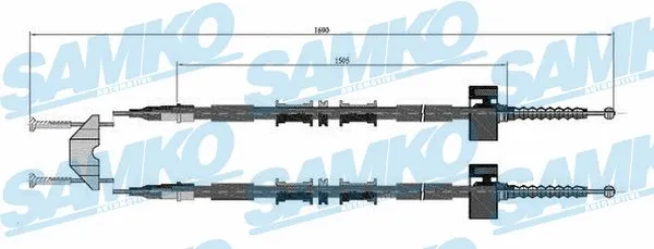 Cable Pull, parking brake (C0594B)