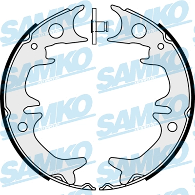 Brake Shoe Set, parking brake (88380)
