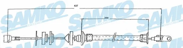 Cable Pull, clutch control (C0148C)