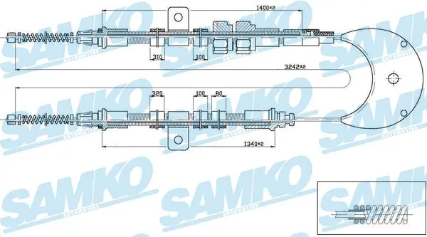 Cable Pull, parking brake (C0241B)