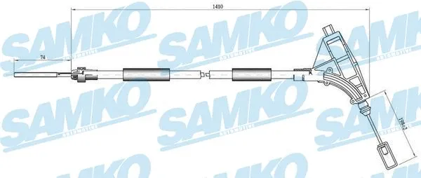 Cable Pull, parking brake (C0010B)
