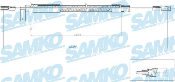 Cable Pull, parking brake (C0435B)