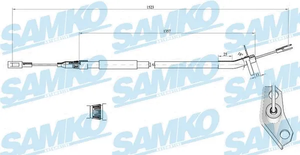 Cable Pull, parking brake (C0446B)