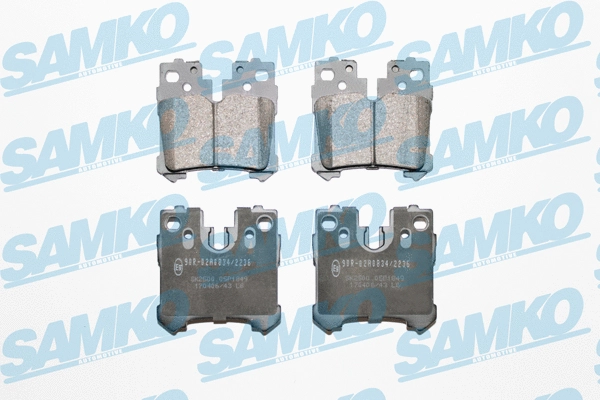 Brake Pad Set, disc brake (5SP1849)