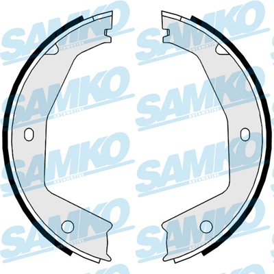Brake Shoe Set, parking brake (89670)