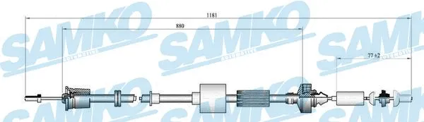 Cable Pull, clutch control (C0185C)