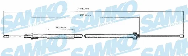 Cable Pull, parking brake (C0092B)