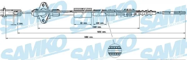 Cable Pull, clutch control (C0231C)