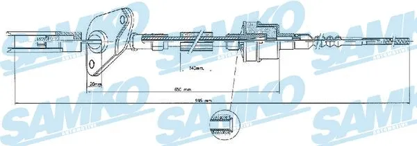 Cable Pull, clutch control (C0423C)