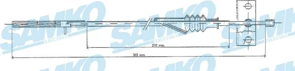 Cable Pull, parking brake (C0088B)