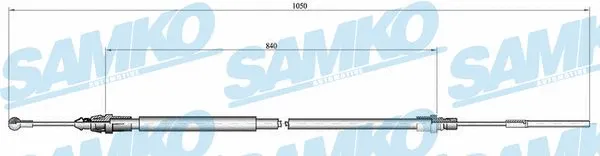 Cable Pull, parking brake (C0130B)