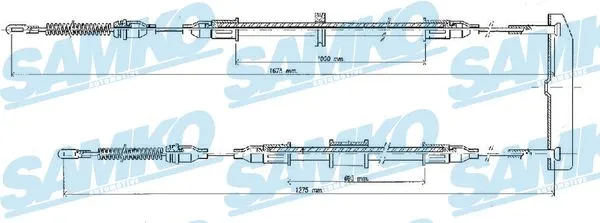 Cable Pull, parking brake (C0569B)