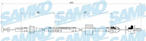 Cable Pull, clutch control (C0455C)