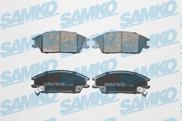 Brake Pad Set, disc brake (5SP1222)