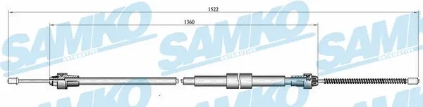 Cable Pull, parking brake (C0467B)