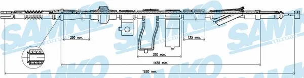 Cable Pull, parking brake (C0313B)