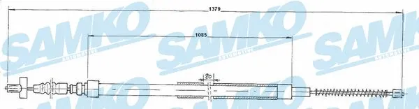 Cable Pull, parking brake (C0906B)
