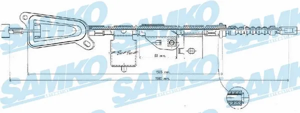 Cable Pull, parking brake (C0484B)