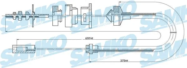 Cable Pull, clutch control (C0523C)