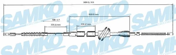 Cable Pull, parking brake (C0032B)