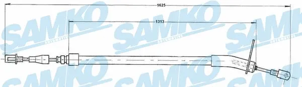 Cable Pull, parking brake (C0410B)