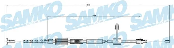 Cable Pull, parking brake (C0017B)