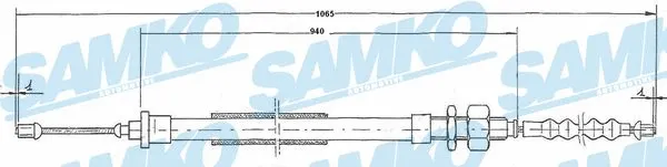 Cable Pull, parking brake (C0114B)