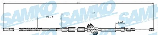 Cable Pull, parking brake (C0055B)