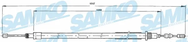 Cable Pull, parking brake (C0622B)