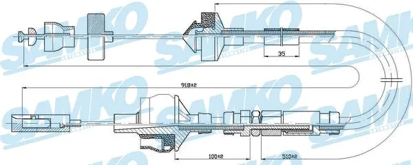 Cable Pull, clutch control (C0151C)