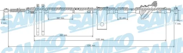 Cable Pull, parking brake (C0831B)