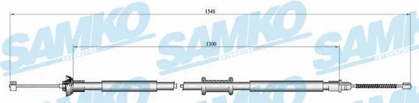 Cable Pull, parking brake (C0184B)