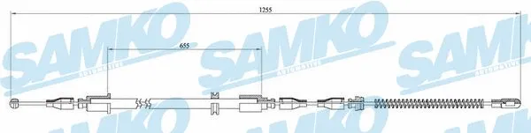 Cable Pull, parking brake (C0545B)