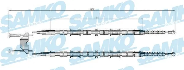 Cable Pull, parking brake (C0655B)