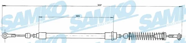 Cable Pull, parking brake (C0215B)