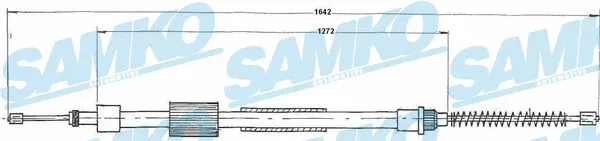 Cable Pull, parking brake (C0125B)