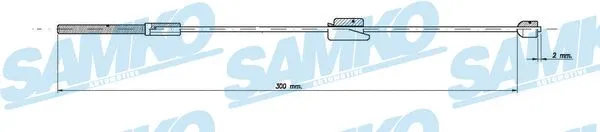 Cable Pull, parking brake (C0248B)