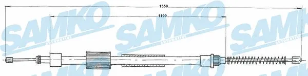 Cable Pull, parking brake (C0126B)