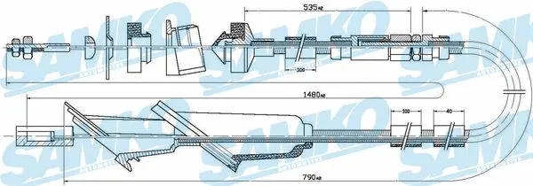 Cable Pull, clutch control (C0137C)