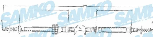 Cable Pull, parking brake (C0245B)