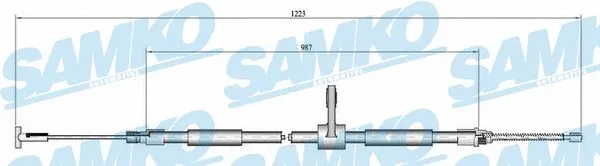 Cable Pull, parking brake (C0189B)