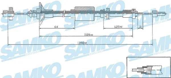 Cable Pull, clutch control (C0184C)