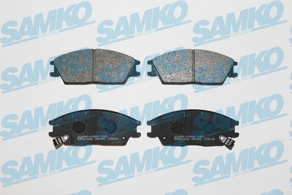 Brake Pad Set, disc brake (5SP542)