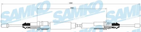 Cable Pull, parking brake (C0706B)