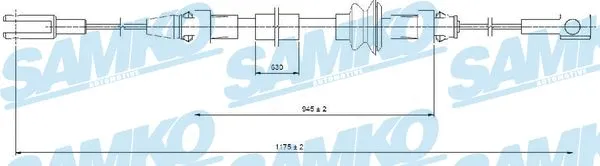 Cable Pull, parking brake (C0368B)