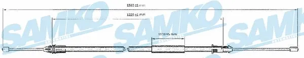 Cable Pull, parking brake (C0403B)