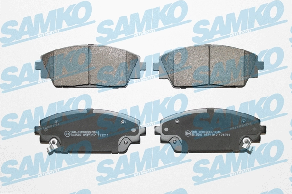 Brake Pad Set, disc brake (5SP1917)